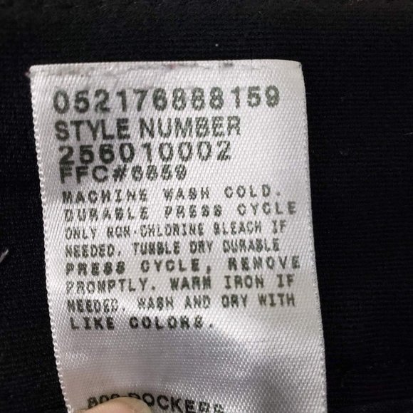 Dockers Woman's Sz 10 Sarina Trousers Black Wide - Picture 8 of 9